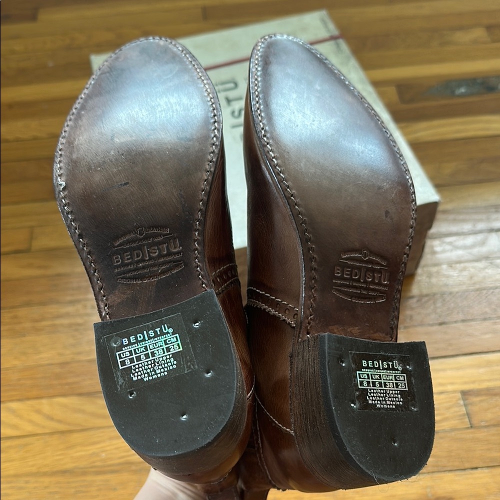 BED|STU Brown Leather Bleecker Chelsea Boots - Picture 6 of 6